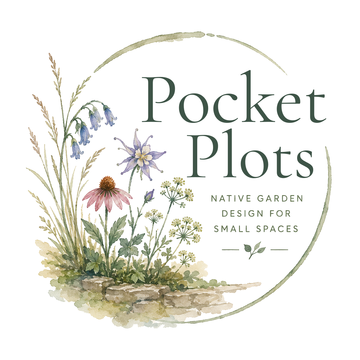 Compact native planting with layered greenery